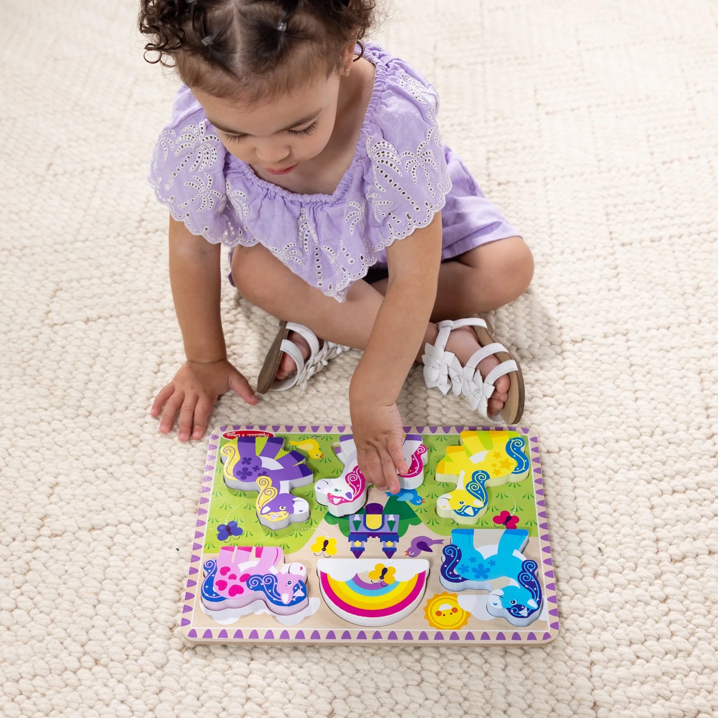 Melissa & Doug Fairytale Wooden Chunky Puzzle (6 Pieces)