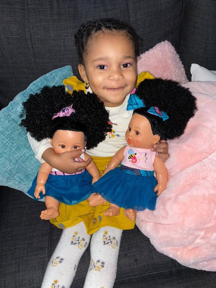 Natural Puffy Baby Bee Doll