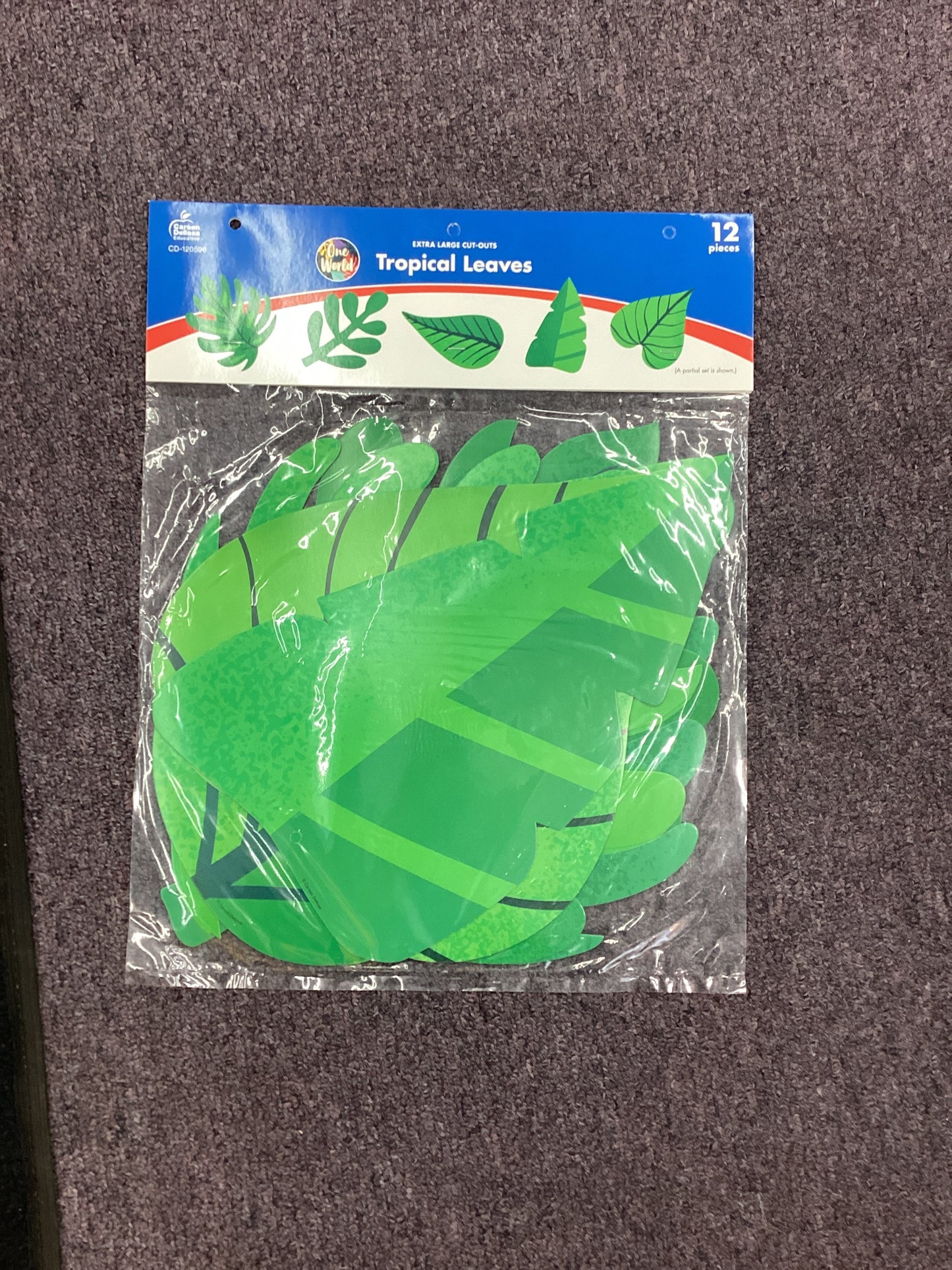 12 piece Tropical Leaves