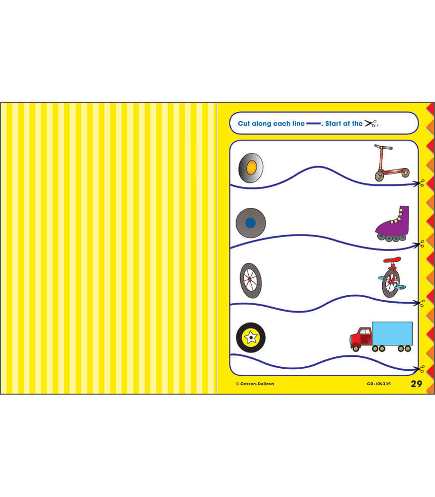 Scissors Skills Workbook Grade PK-1