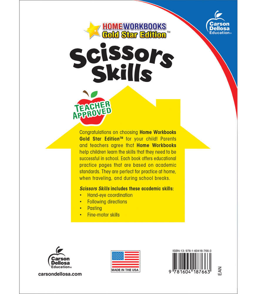 Scissors Skills Workbook Grade PK-1