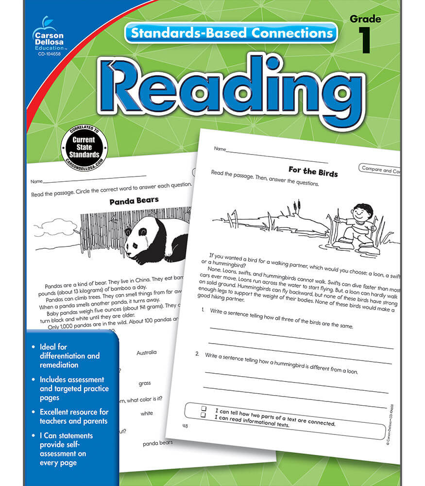 Standards-Based Connections: Reading Workbook Grade 1
