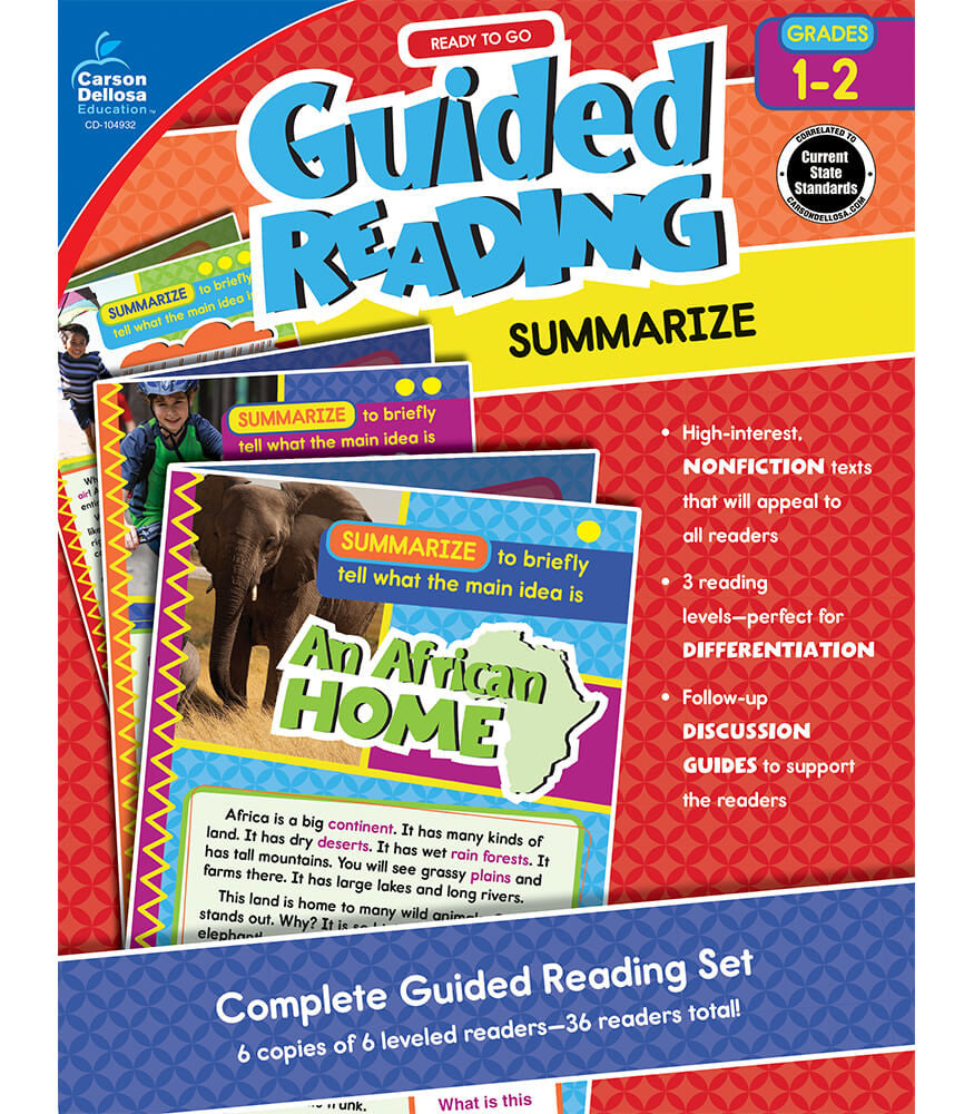 Guided Reading: Summarize Resource Book Grade 1-2