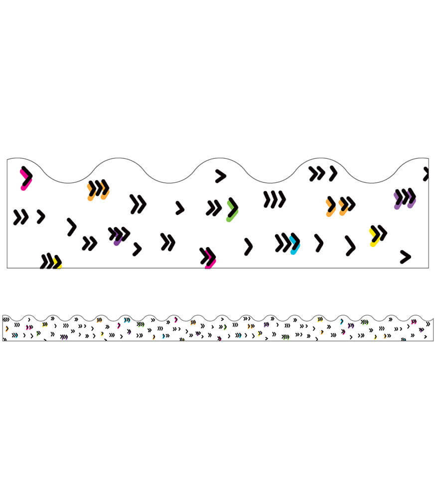 Rainbow Doodles Scalloped