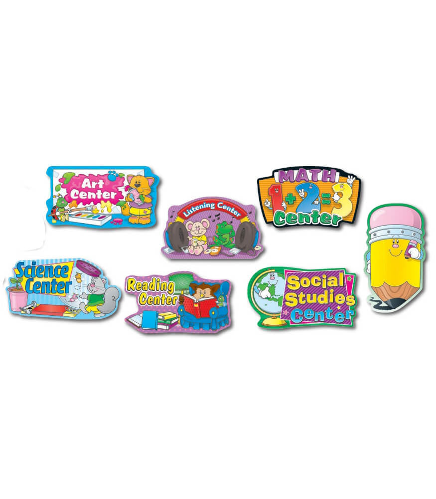 Learning Center Labels Bulletin Board Set