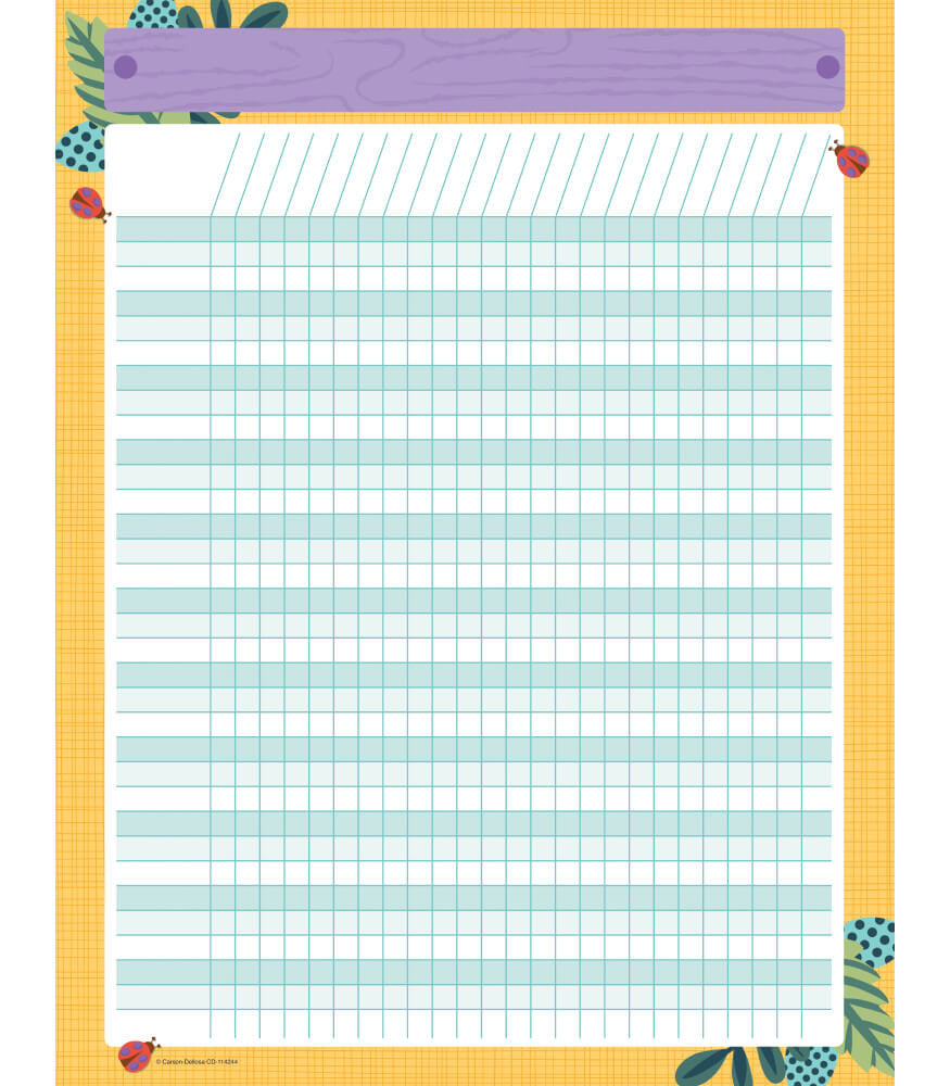 Nature Explorers Incentive Chart