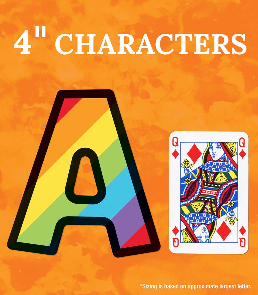 Celebrate Learning Rainbow Stripe Combo Pack Letters: 219 Pieces