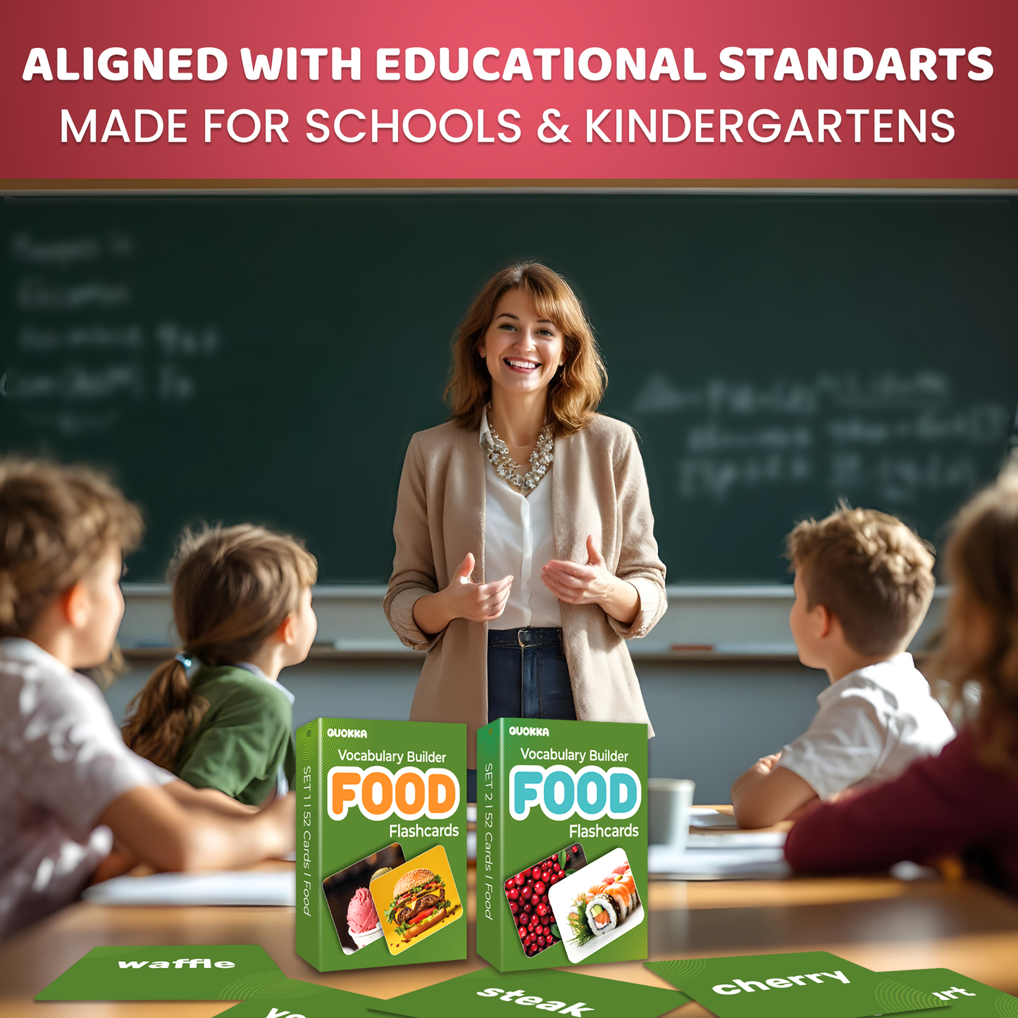 Flash Cards Ages 5+ for Speech Therapy | Food