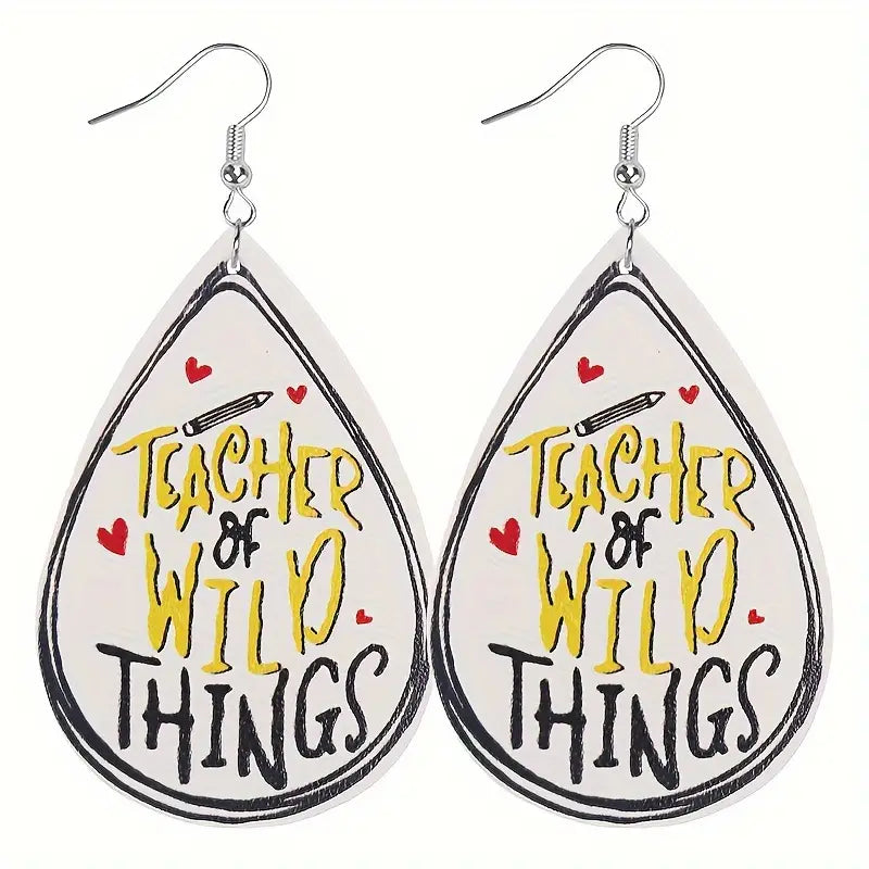 Teacher Wild Things earrings