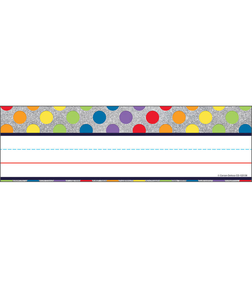 Rainbow Dots on Glitter Name Plates