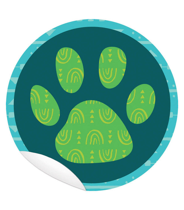 Paw Print 5" Floor Decals Sticker Pack Grade P-12