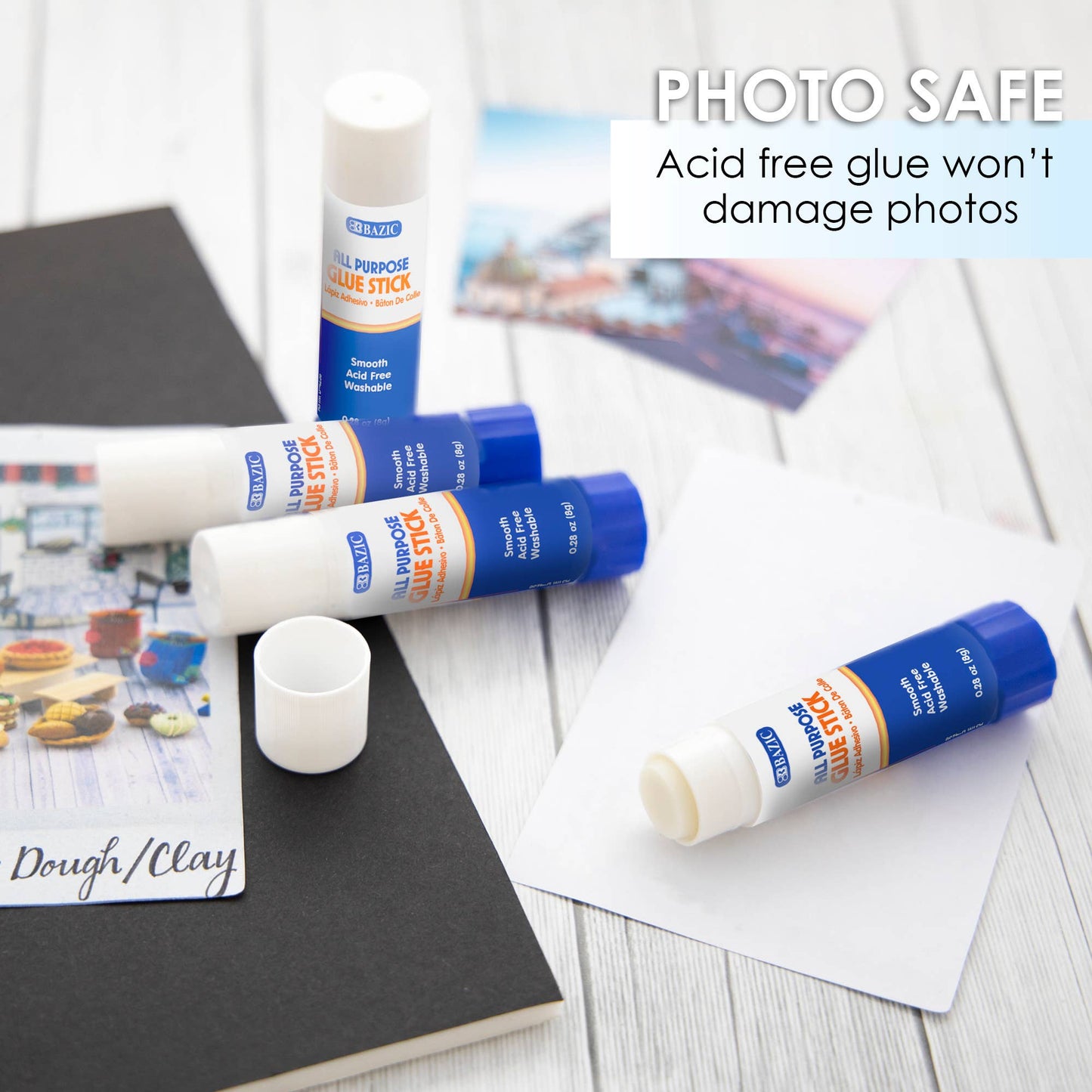 Glue Stick Premium 0.28 oz (8g)(4/Pack): 24
