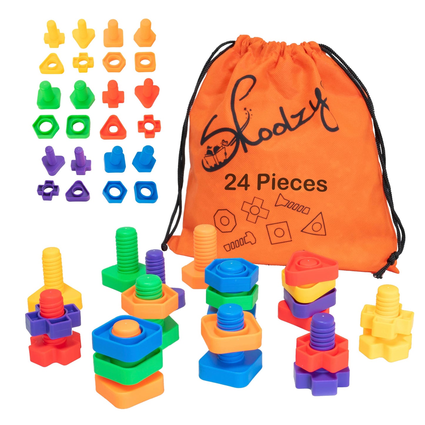 Fine Motor Nuts and Bolts Sensory Fidget Toys for Kids
