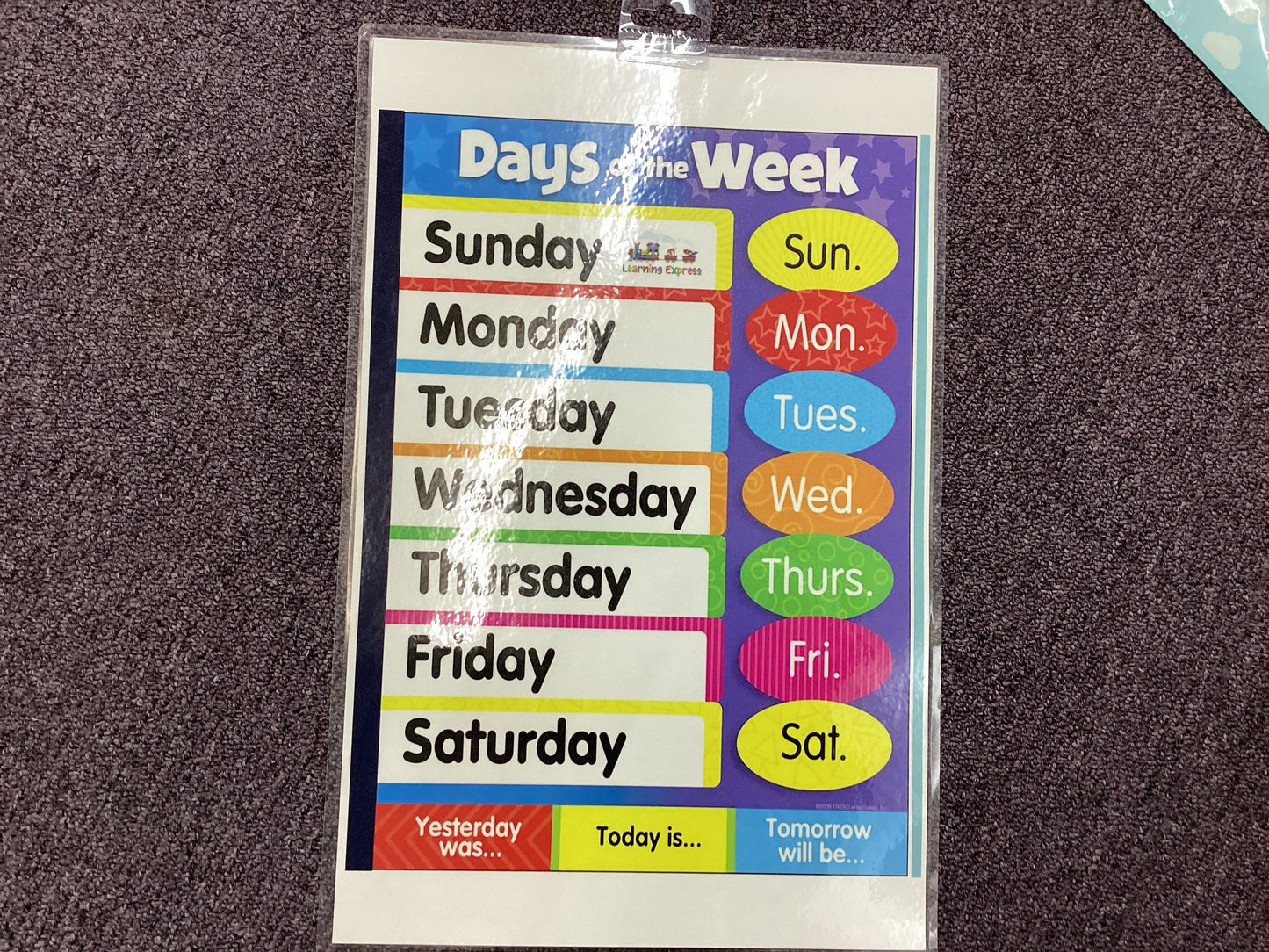 Small Posters days of the week