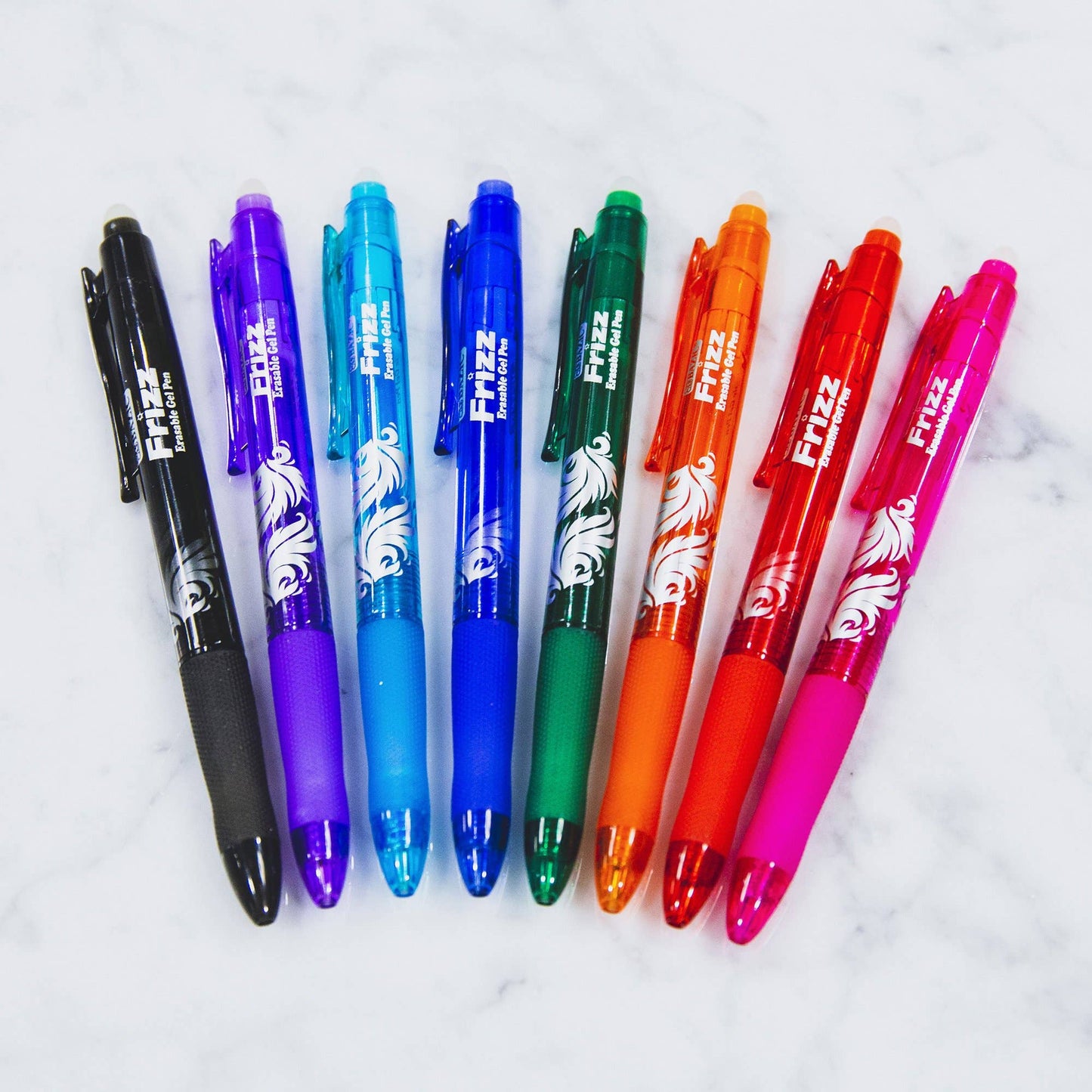 Frizz Assorted Color Erasable Gel Retractable Pen with Grip