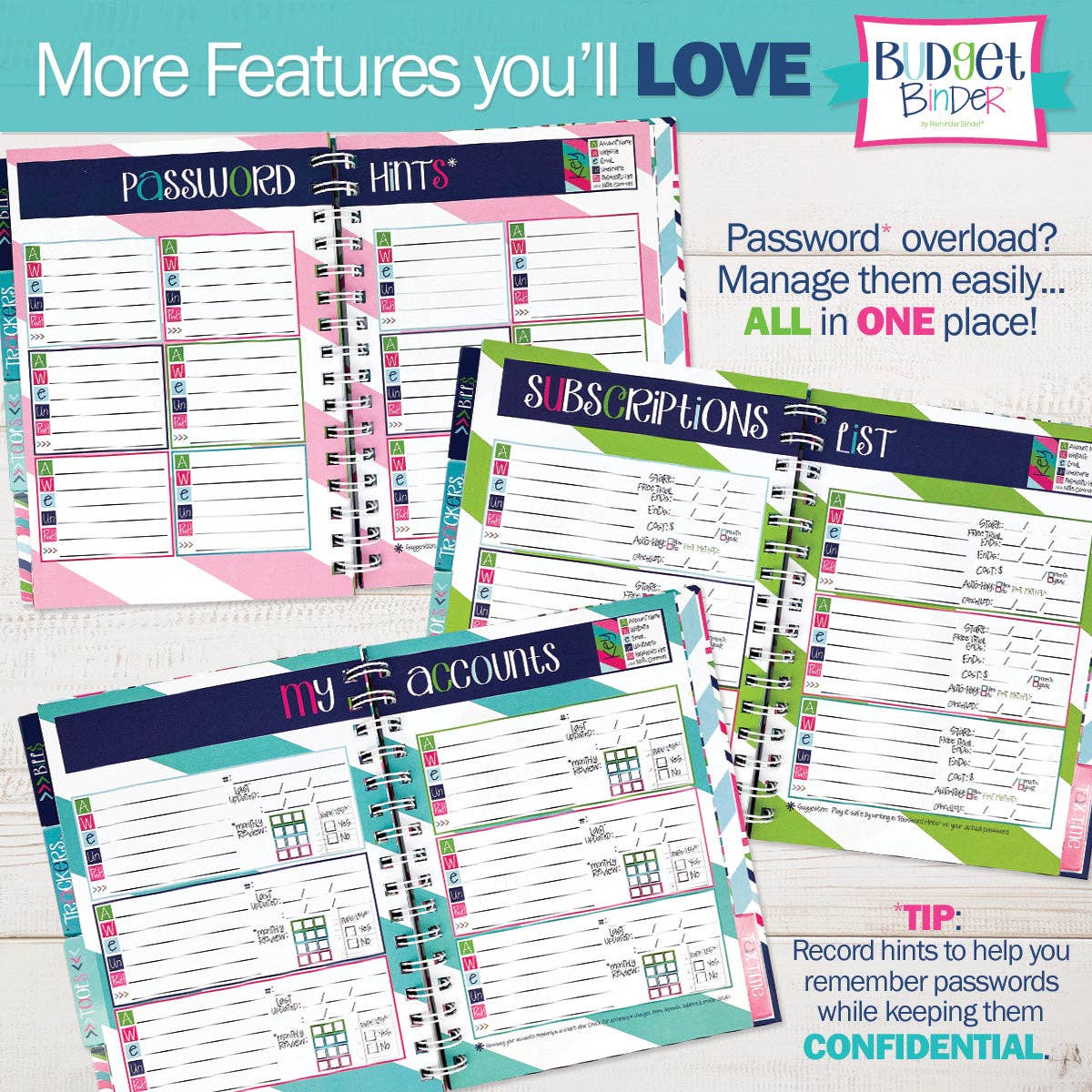 NEW! Budgeting Bundle | Budget Binder™ Planner + Accessories: Speckles Bundle