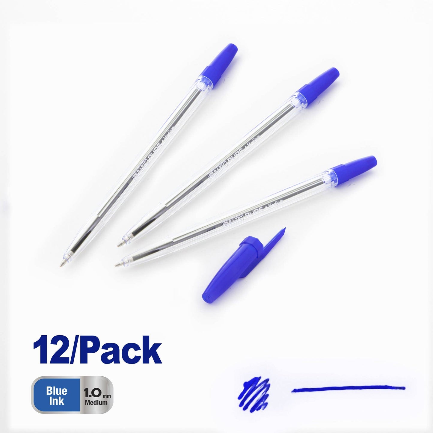 Pure Red Stick Pen - Pack of 12: Red
