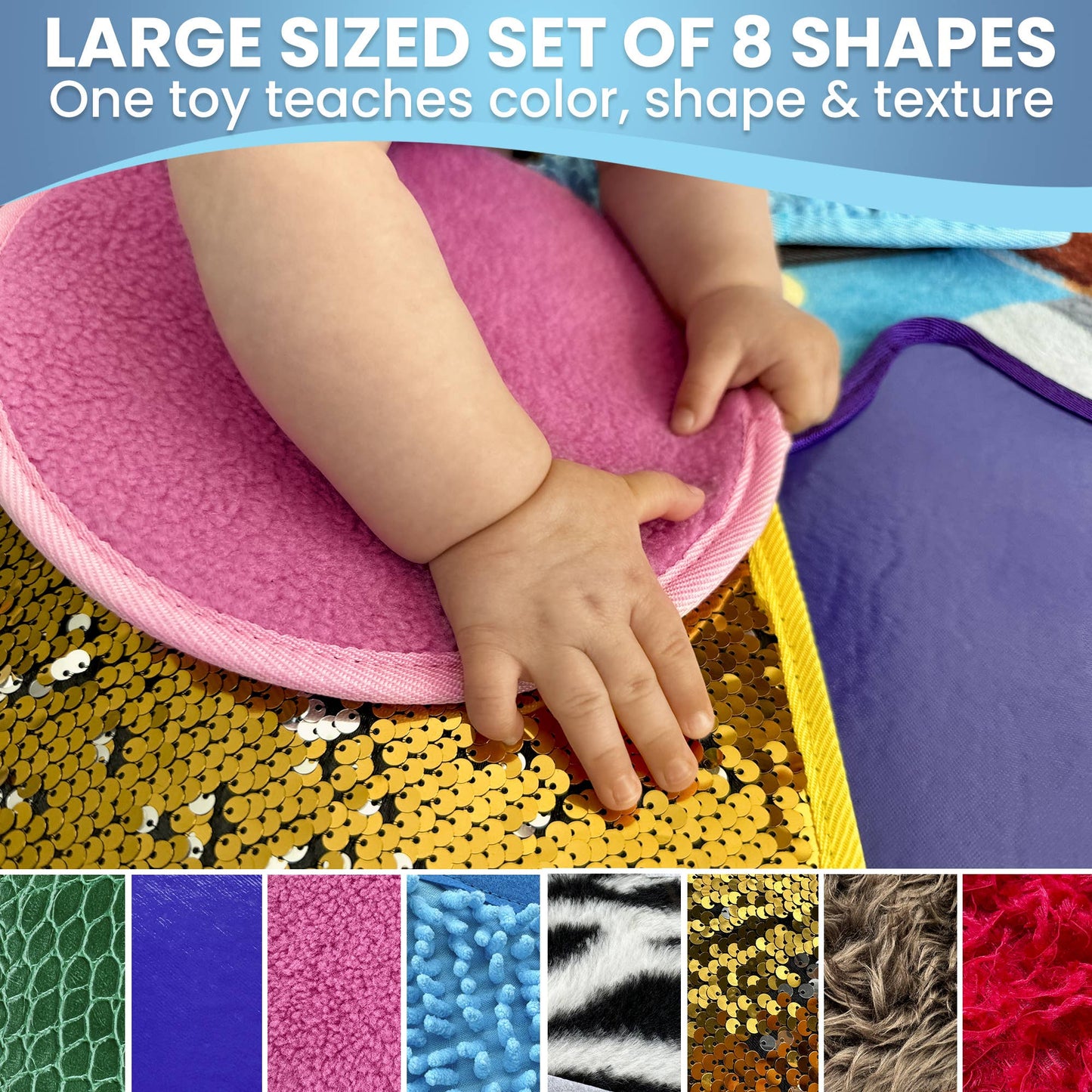 Shapes & Texture Sensory Toys for Kids | 8 pieces