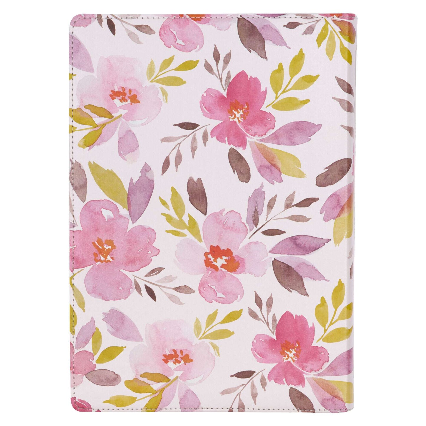 Pink Floral Spiritual Growth Bible New Living Translation