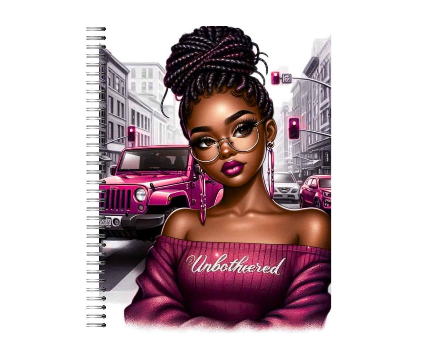 City Girl Notebook: Purple