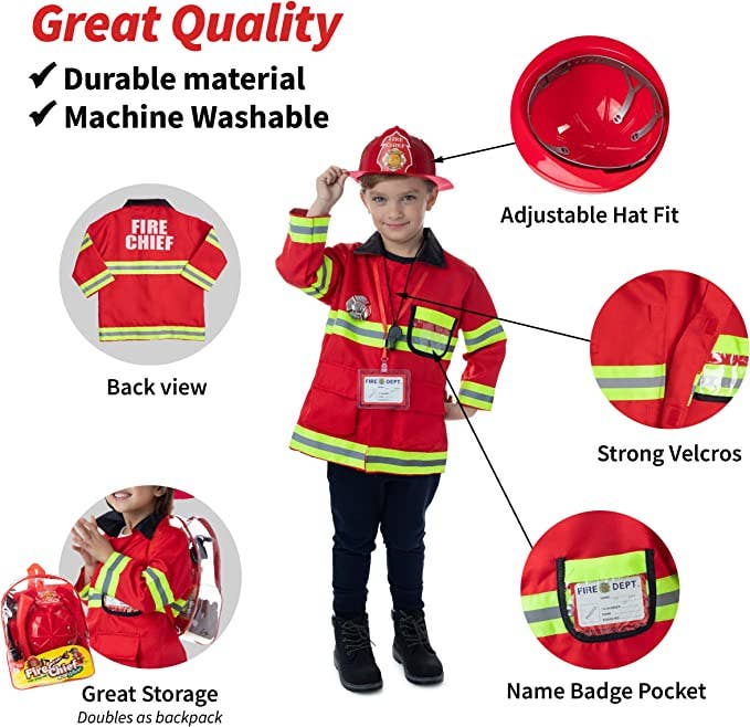 DELUXE FIREMAN COSTUME