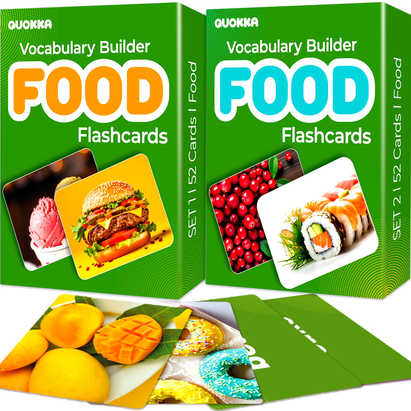Flash Cards Ages 5+ for Speech Therapy | Food