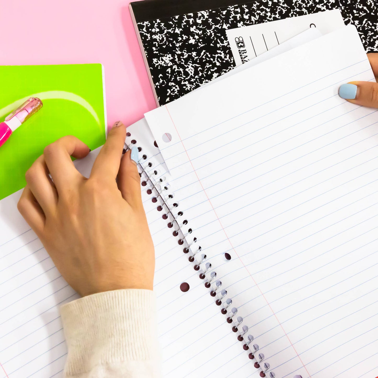 Notebook Spiral C/R 1-Subject 70 Sheets (3/Pack): 8