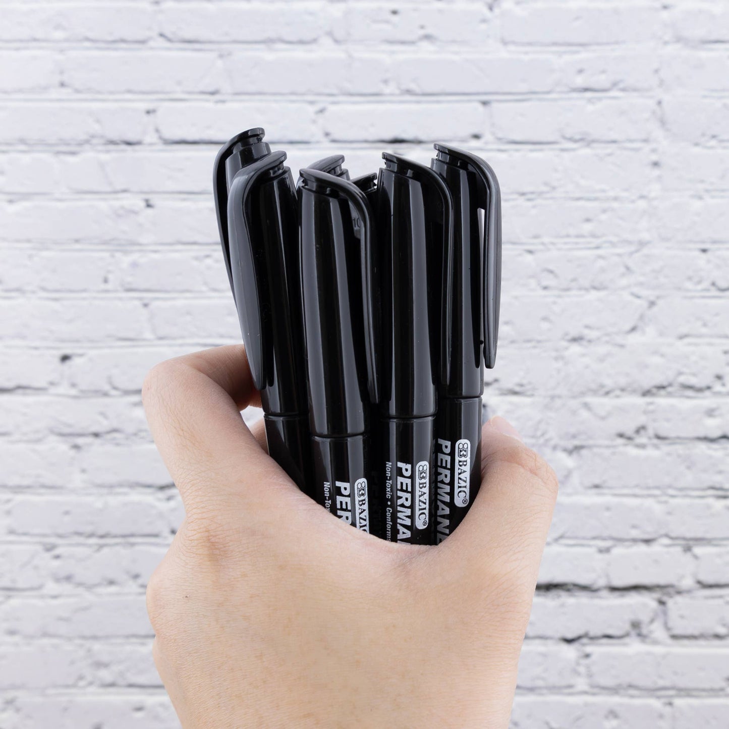 Fine Tip Black Permanent Markers (8/Pack): 24