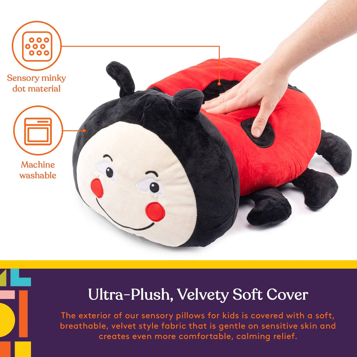 Ladybug Sensory Vibrating Pillow
