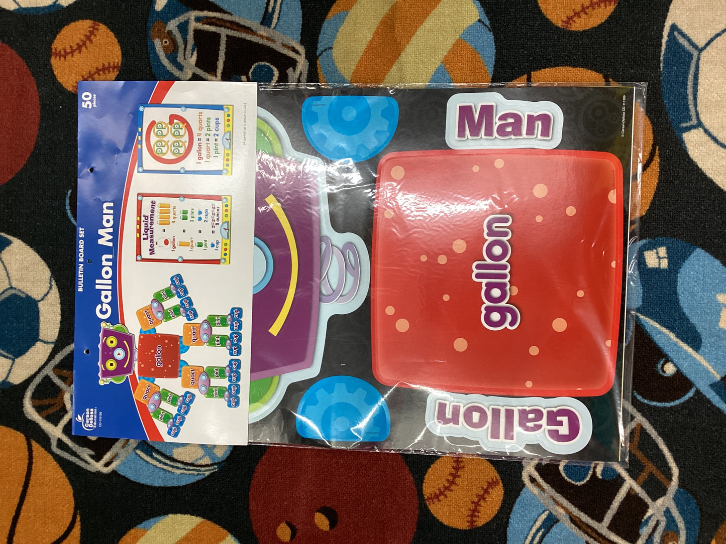 Gallon Man Bulletin Board set