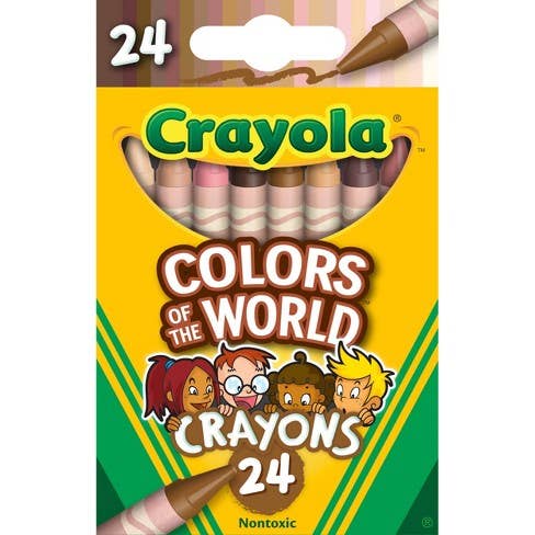 6-pack 24 Count Crayola Colors of the World Crayons