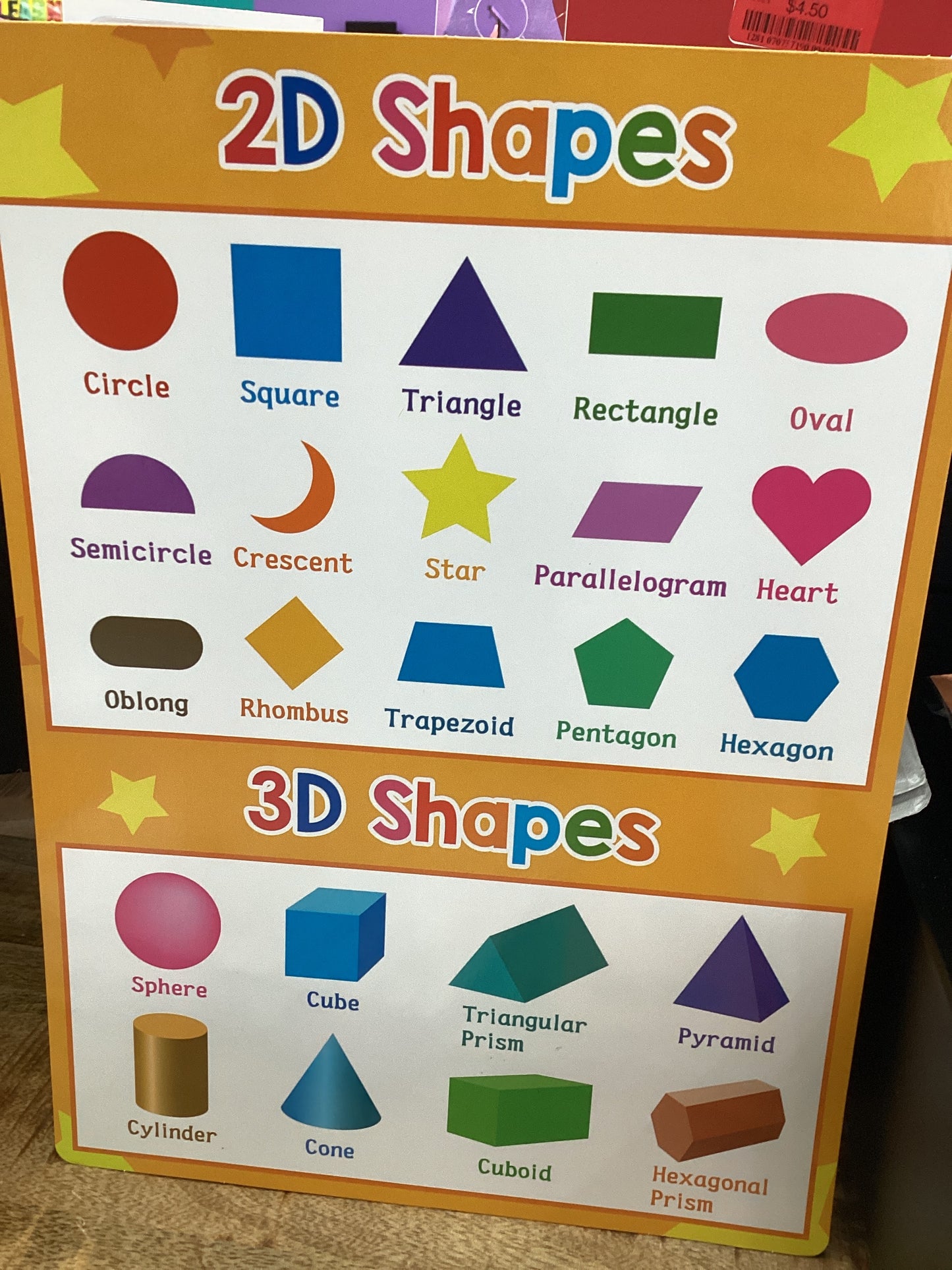 2D Shapes small Poster