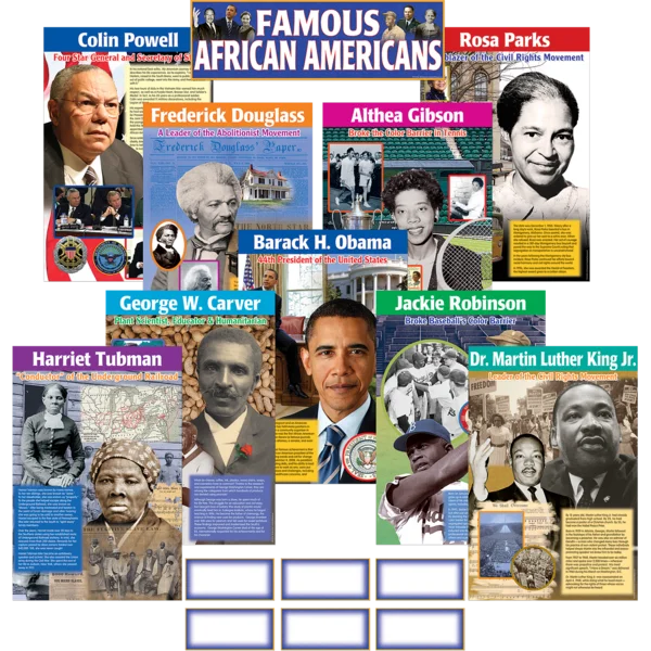 Famous African Americans Bulletin Board Display Set