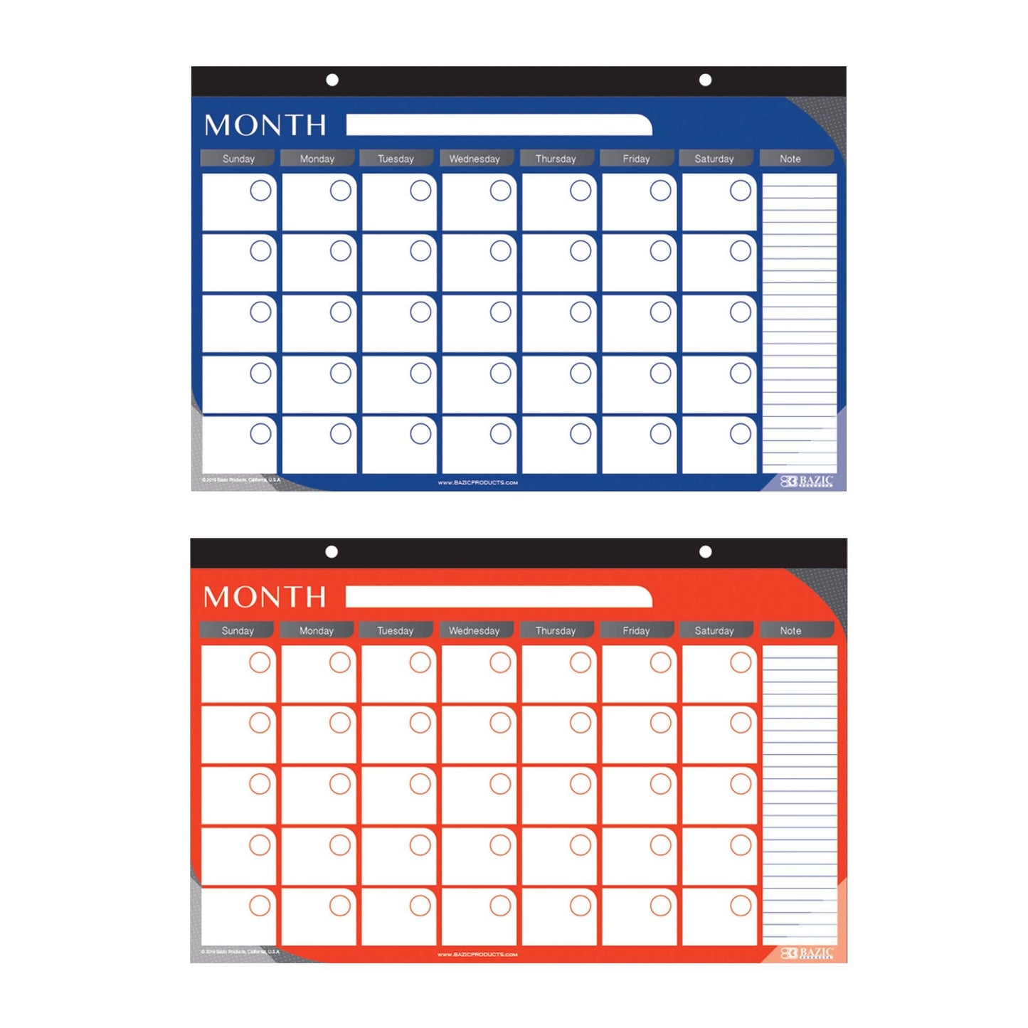 11" x 17" Undated 12 Month Desk Pad Calendar