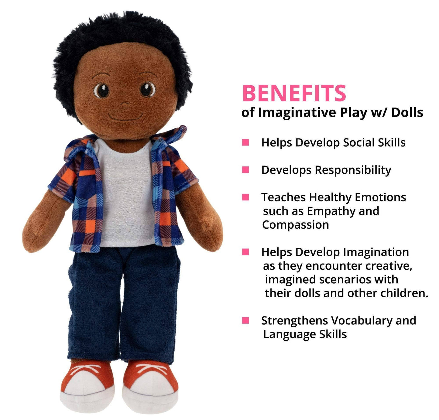 Playtime By Eimmie 14 Inch Rag Doll Charlie