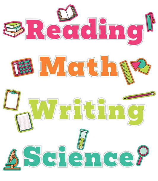 Wall Signs for Core Subjects Bulletin Board Set