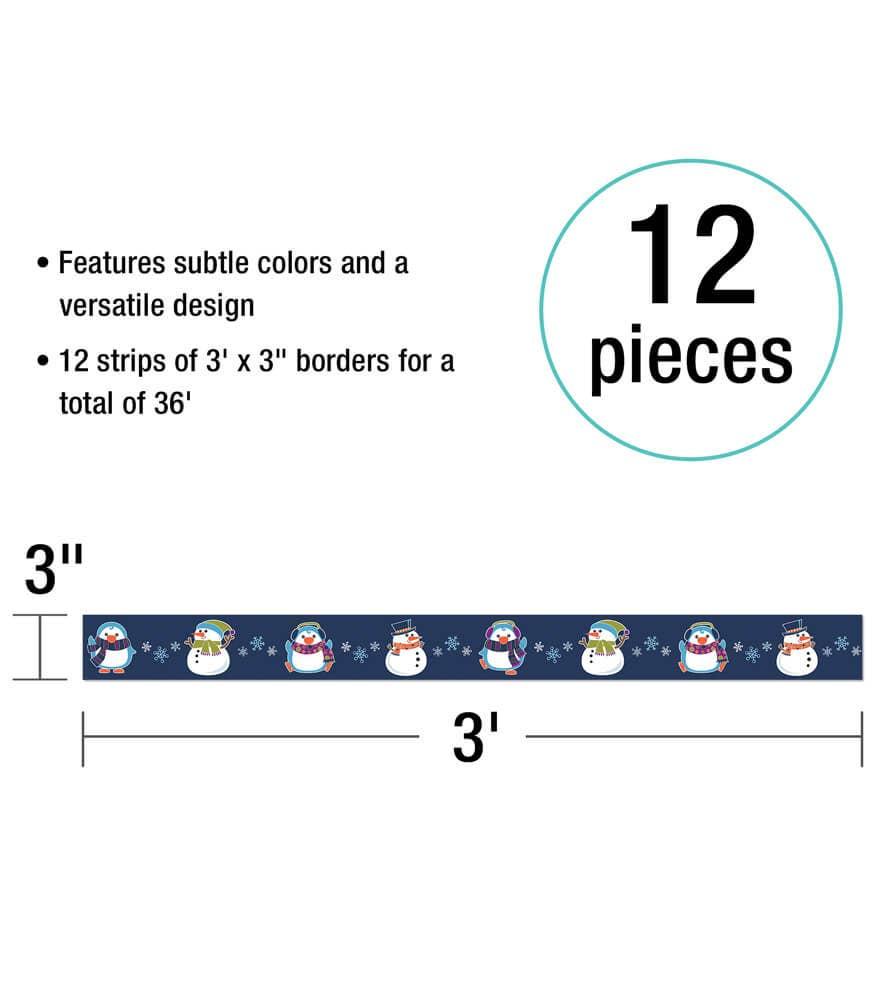 Winter Fun Straight Bulletin Board Borders