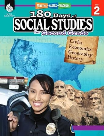 180 Days: Social Studies for 2nd Grade Practice
