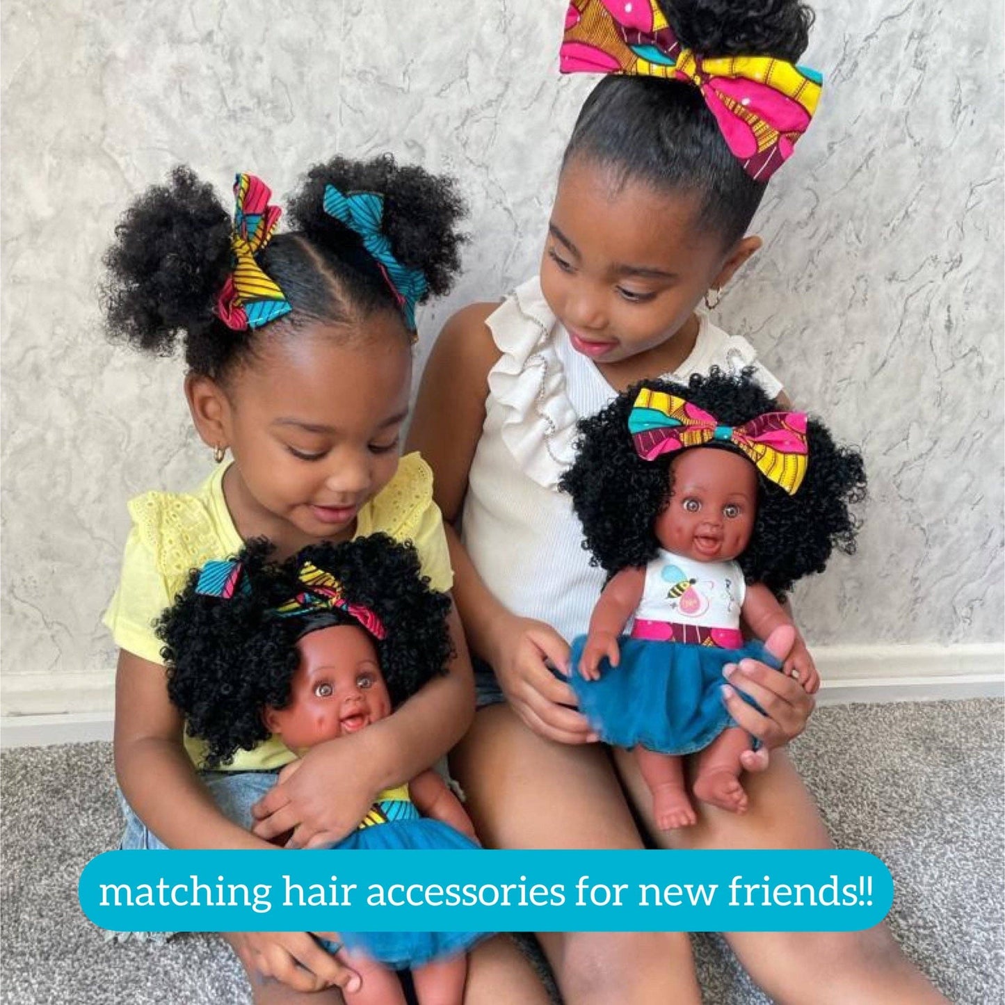 Sugar Puff Bee Black Baby Doll Natural Curly Hair