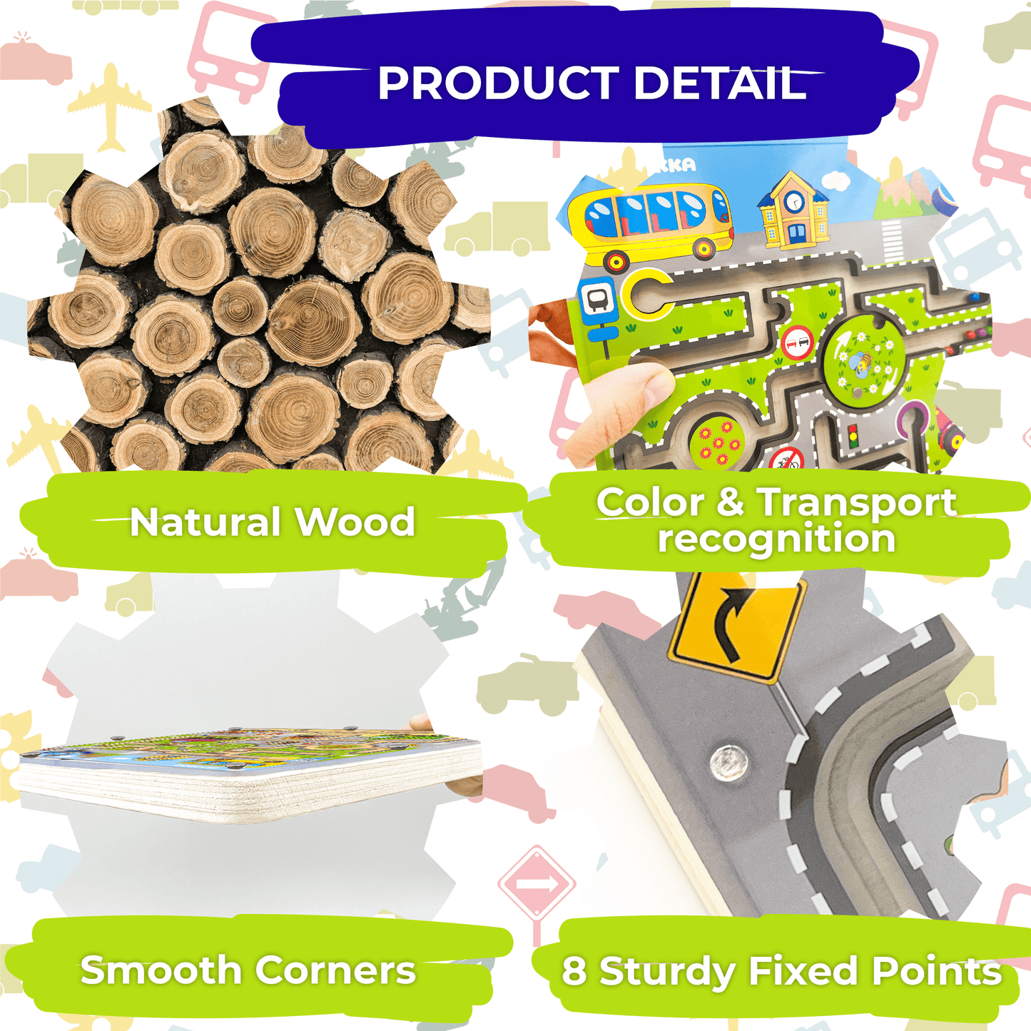 Learning Wood Maze Games for Kids Ages 1-3 | VER.2 Improved
