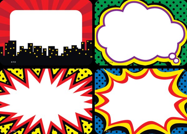 Superhero Name Tags