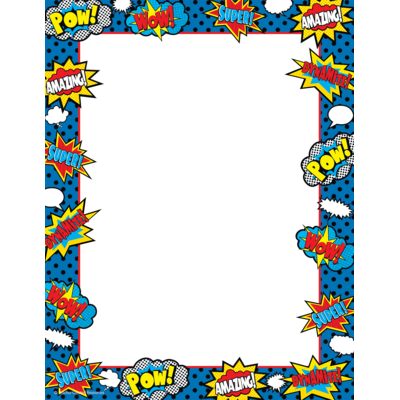 Superhero Computer Paper