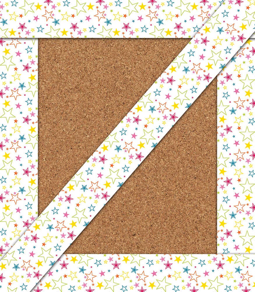 School Pop Mixed Stars Straight Bulletin Board Bordersl