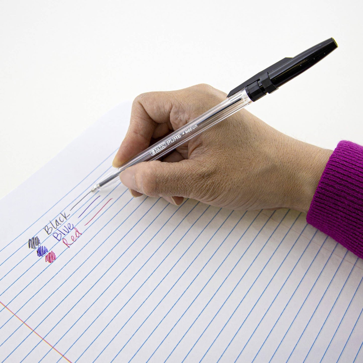 Pure Red Stick Pen - Pack of 12: Red