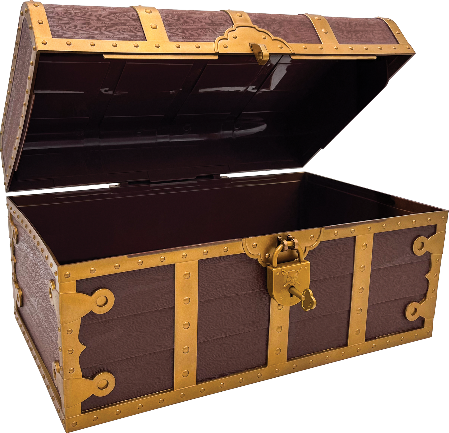 Treasure Chest with Lock and Key