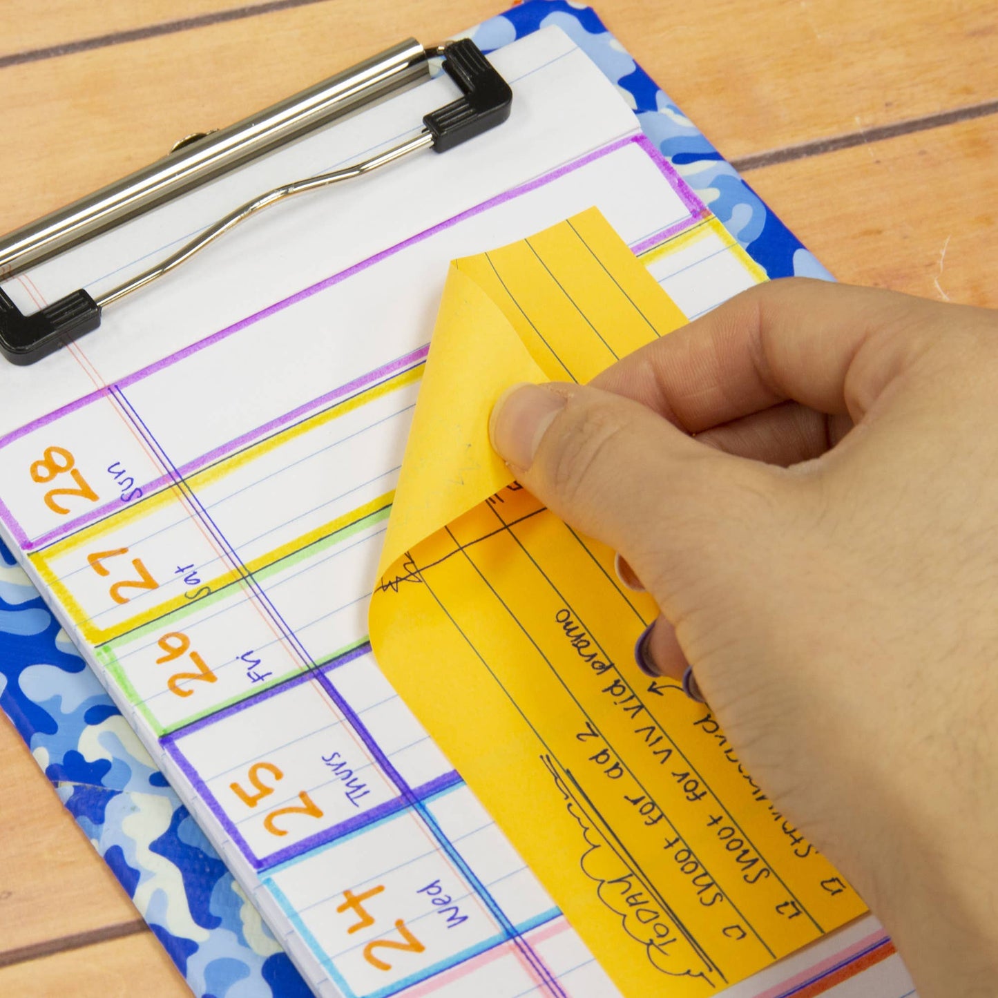 Lined Stick On Notes Neon 3" X 5" 70 Ct.: 24