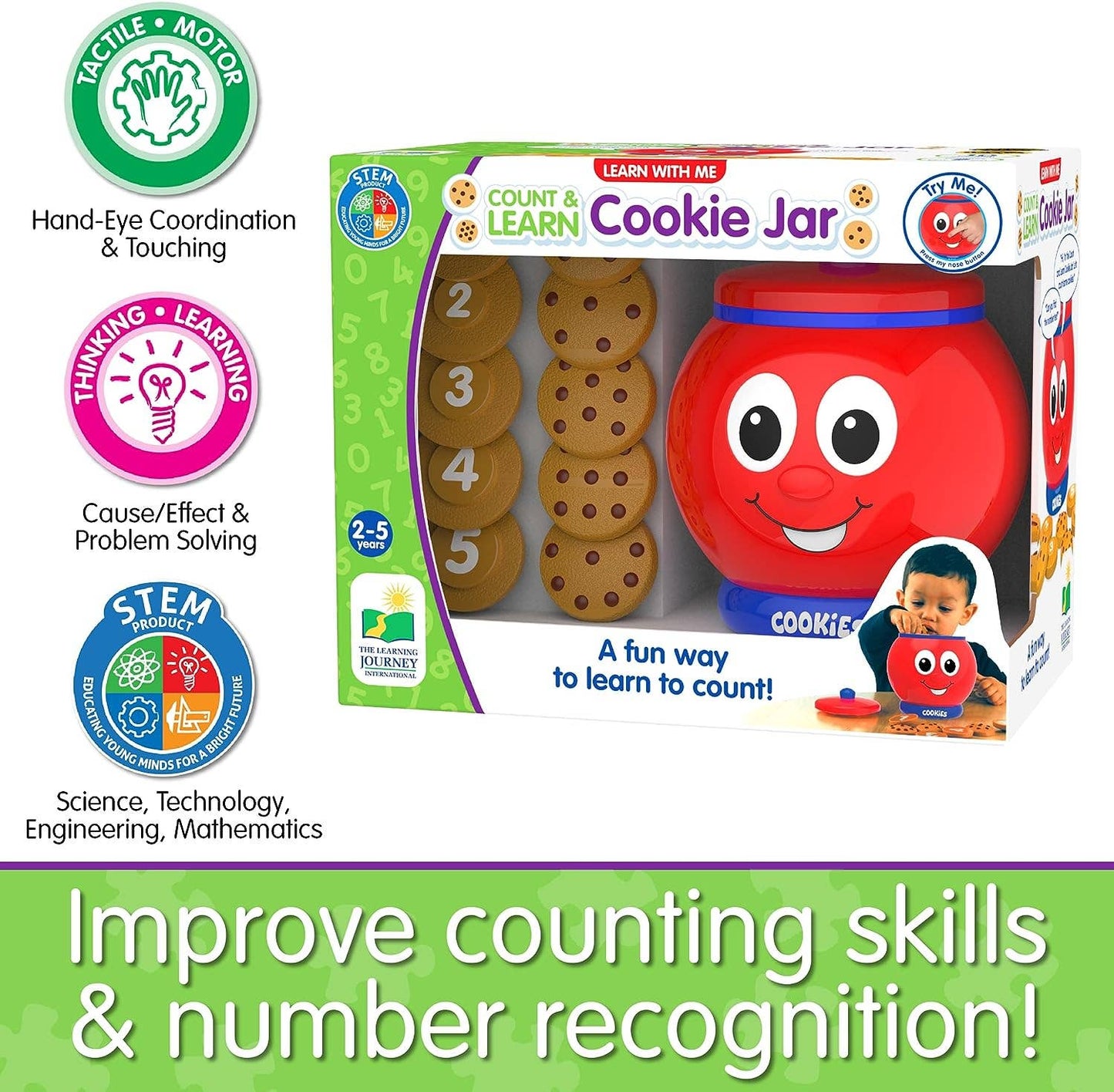 Learn With Me – Count & Learn Cookie Jar: Plastic