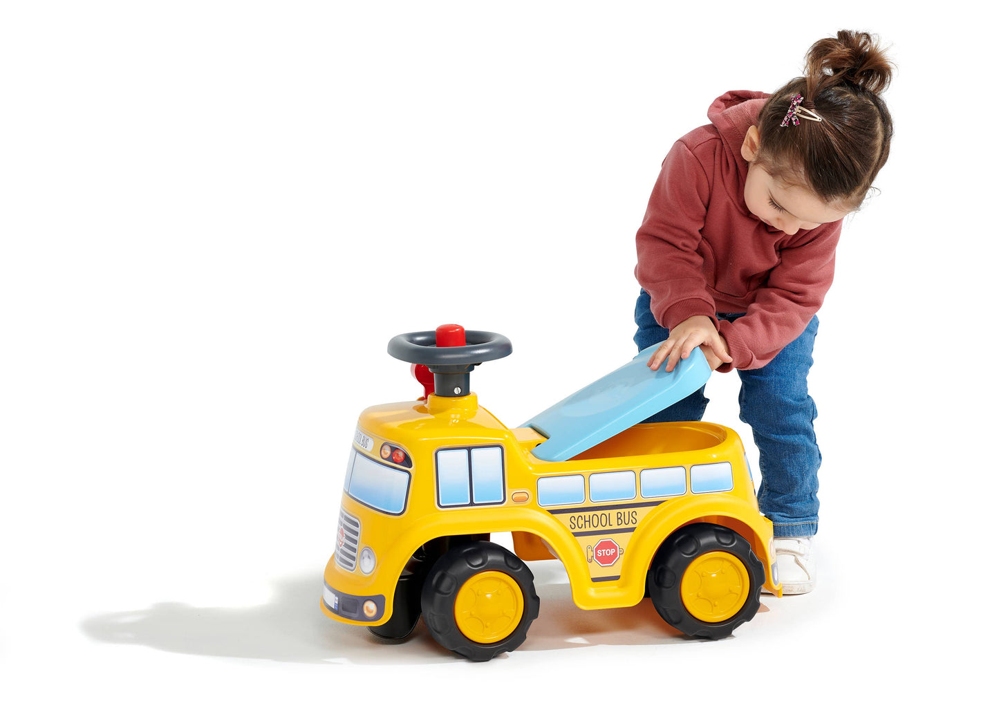 School Bus, Ride-on Vehicle Toy, W/ opening seat 1-3Y FA704