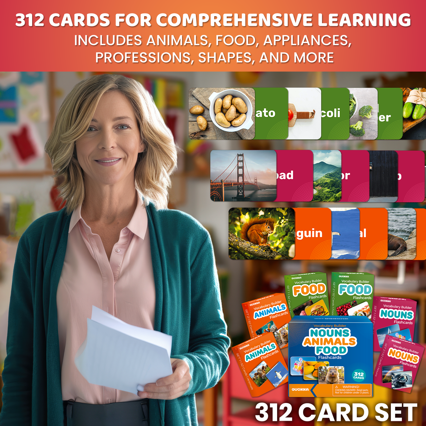 Flash Cards for Vocabulary Building | 312 cards