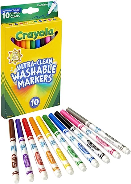 10 ct. Washable Classic Color Markers- Broadline Markers